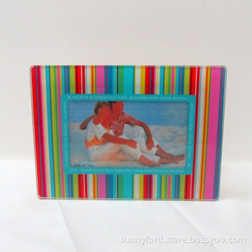 Modern Glass Rainbow Painting Photo Frame (SFG0620)